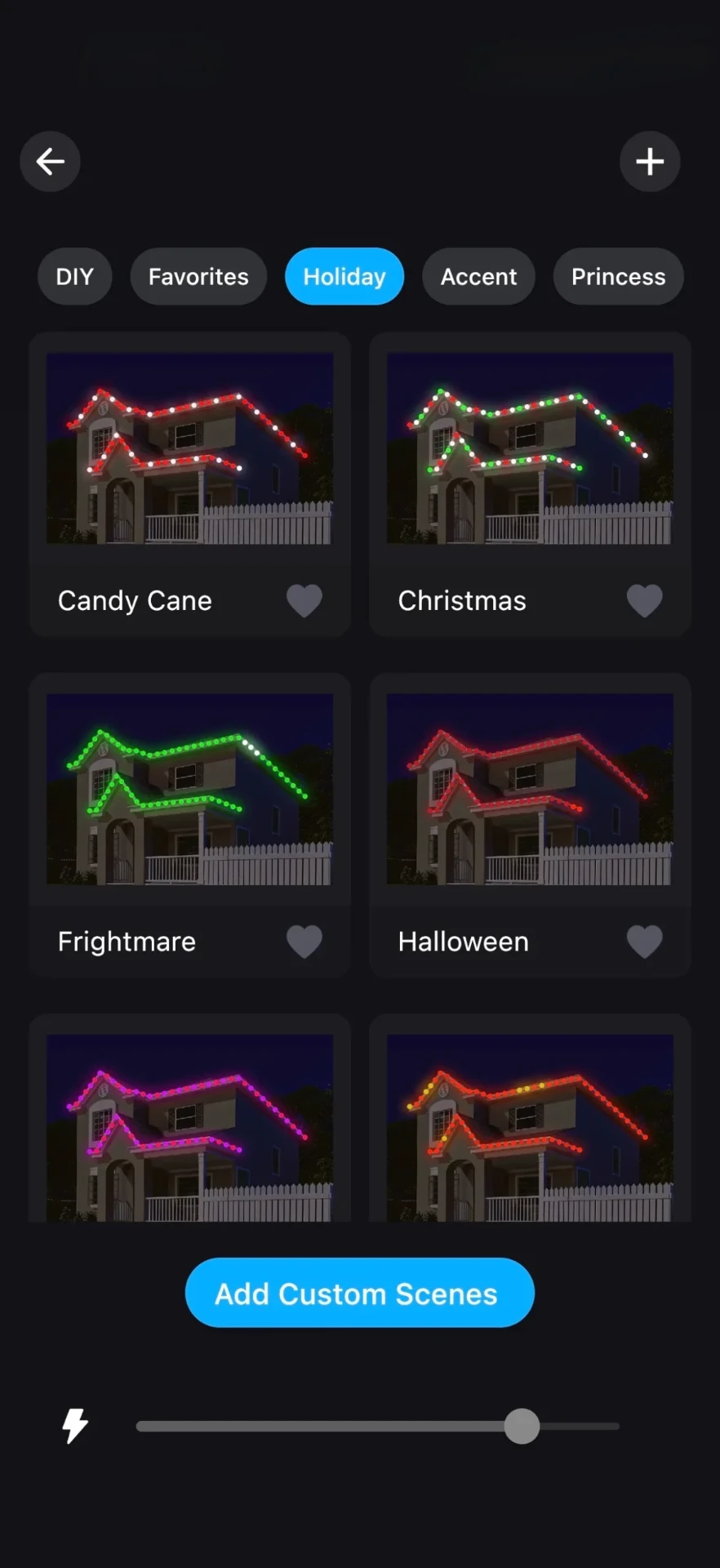 bluEmber app Themes screen