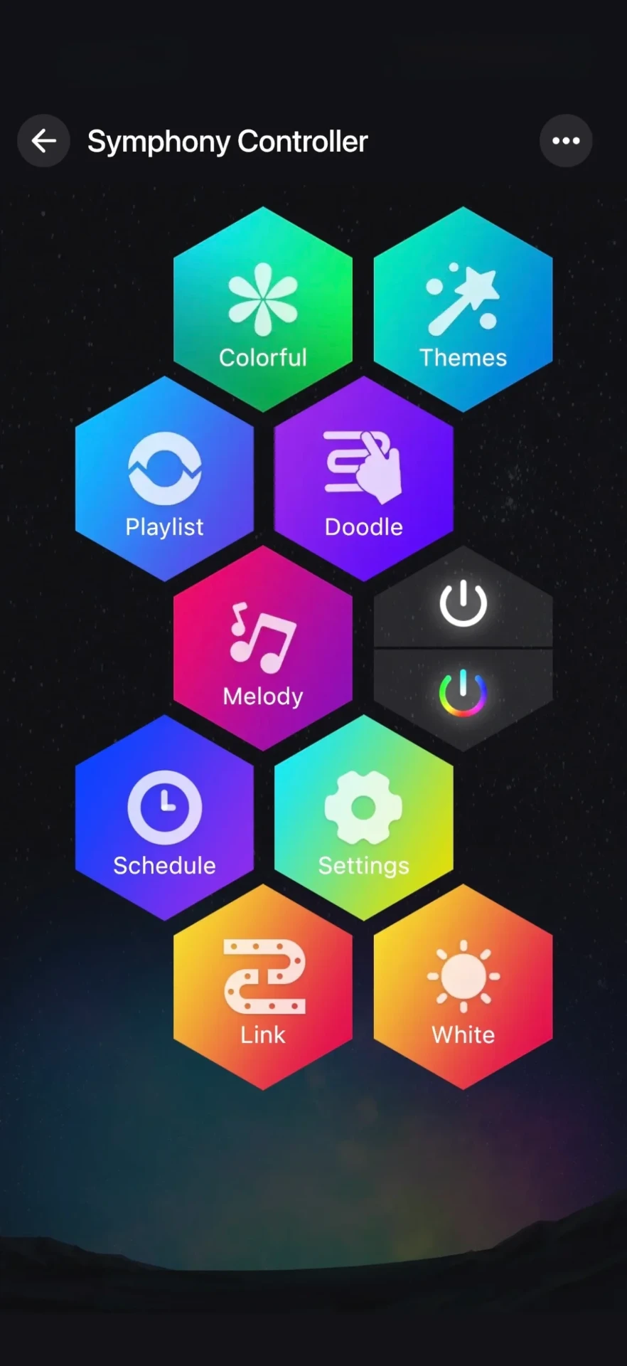 bluEmber app Presets screen